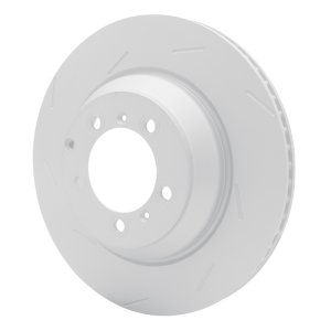 Porsche Panamera Brake Rotor (1) - Right Rear - R1 Concepts - Slotted Carbon Alloy GeoMET - `18-`23